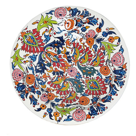 Tunesische schaal bloemen 40 cm