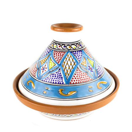 Tajine deco blauw 25 cm