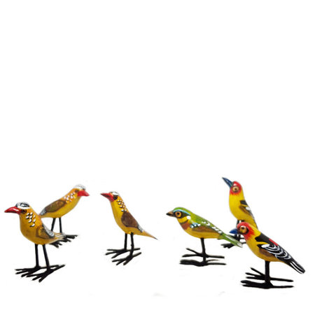 Troostvogel staand geel S