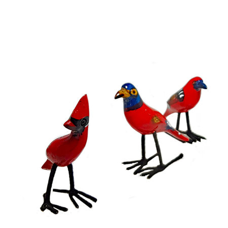 Troostvogel rood staand S