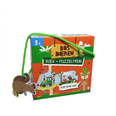Puzzeltrein bosdieren