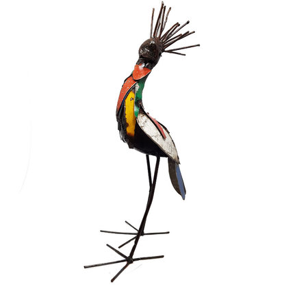Scrapmetal kleurige kraanvogel