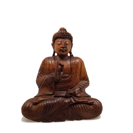 Boeddha teaching suar hout