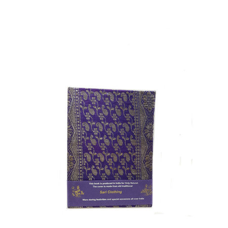 Notitieboek Sari Paars met bloemen (1)