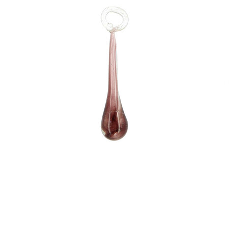 Hanger glas oud roze