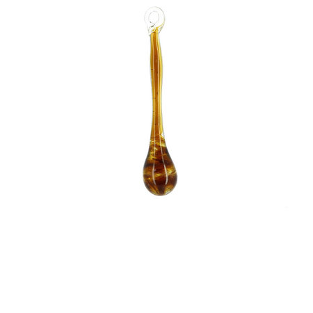 Hanger glas geel zwart