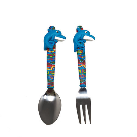 Kinderbestek FIMO dolfijn