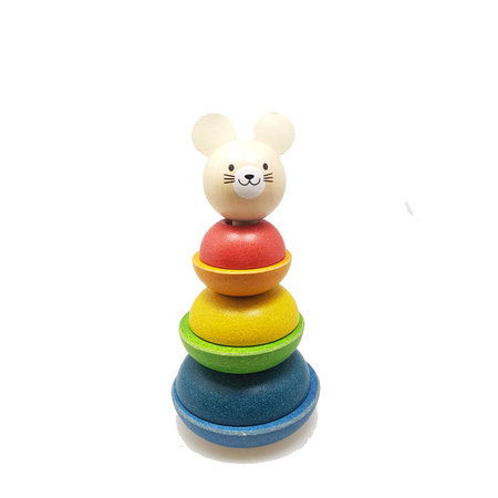 Stapelfiguur hout muis
