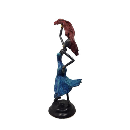 Vrouw met blauwe jurk (4)