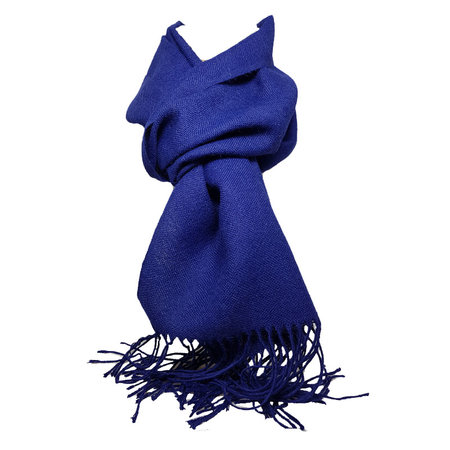 Sjaal blauw alpaca