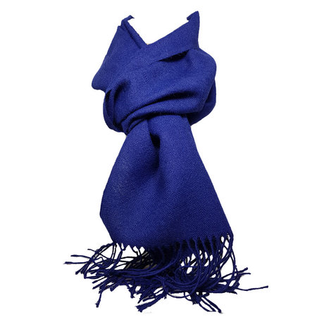 Sjaal blauw alpaca