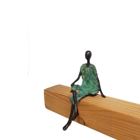 Zittende man in groen (8)
