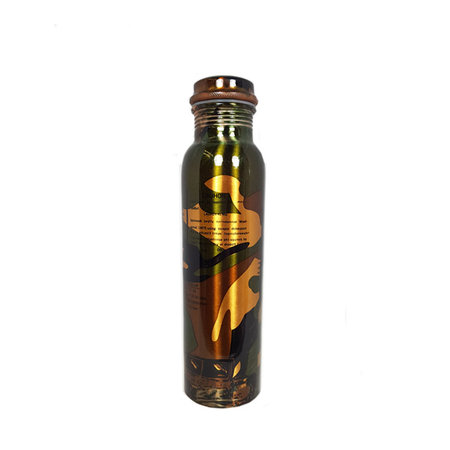 Koperen fles camouflage