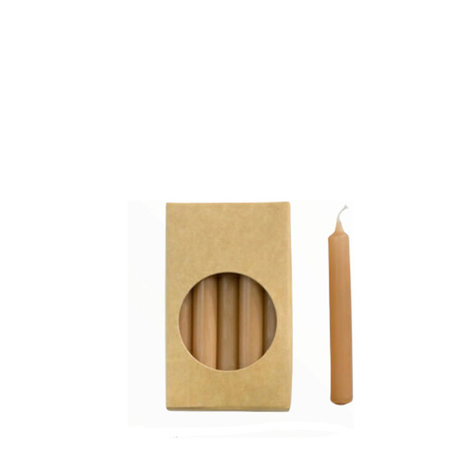 Kerstboomkaarsje caramel (20)