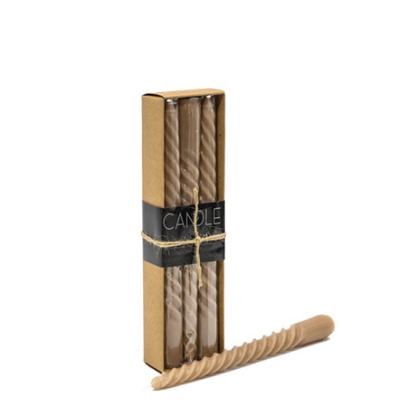 Dinerkaarsen cognac 20 cm