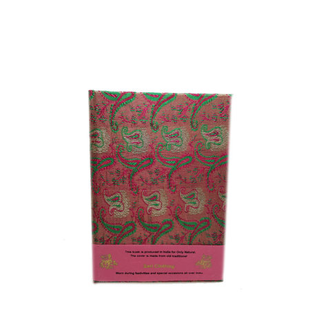 Sari bound notebook L roze patroon