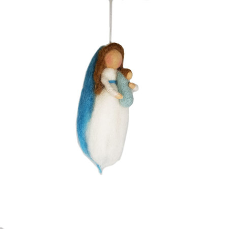 Moeder met kind van wol