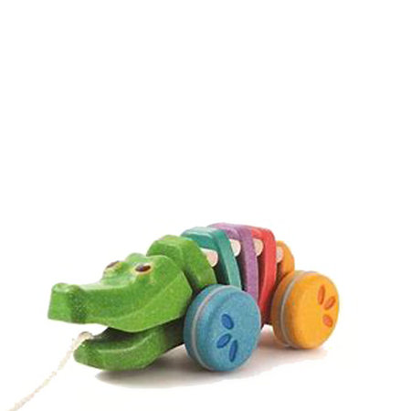Trekfiguur regenboog krokodil
