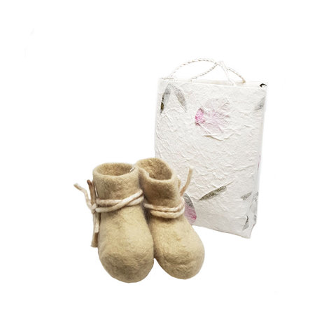 Babyslofjes wol zand