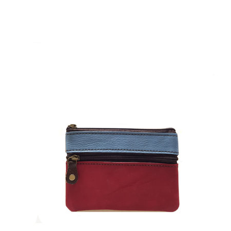 Portemonnee S rood blauw