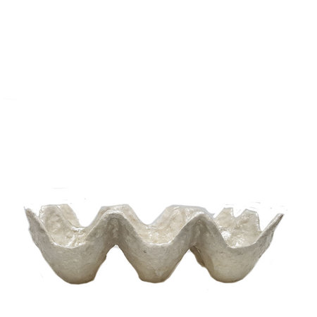 Eierhouder capiz pulp off white