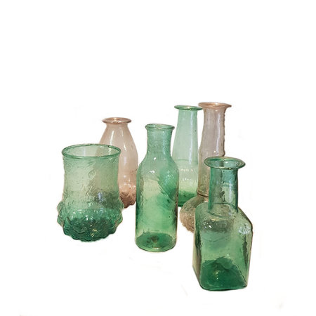 Vaasje helder gerecycled glas