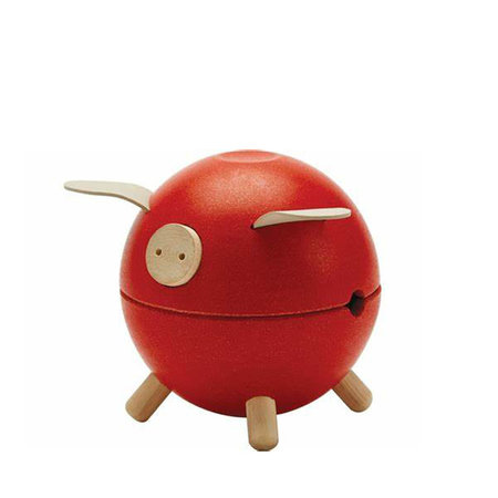Spaarpot plantoys rood