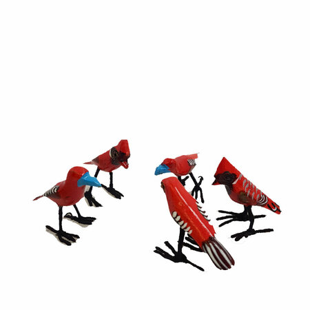 Troostvogel hout S rood (nr.5)