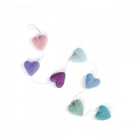 Slinger vilt hart blauw-lila