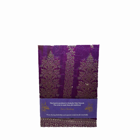 Sari bound notebook M donkerpaars (1)