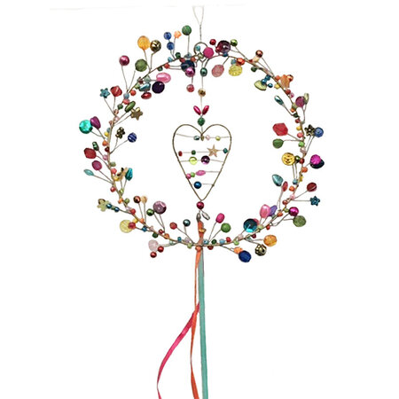 Beschermkrans draad en kralen