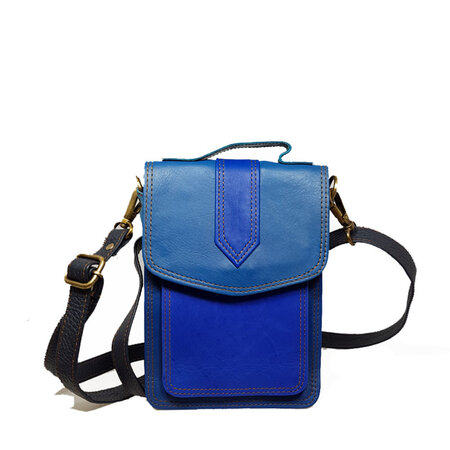 Hand- en schoudertas blauw (nr.3)