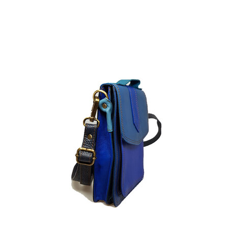 Hand- en schoudertas blauw (nr.3)