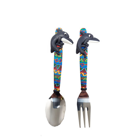 Kinderbestek Fimo dolfijn (nr. 8)