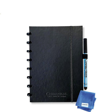 Correctbook A5 Premium Ink Black gelinieerd