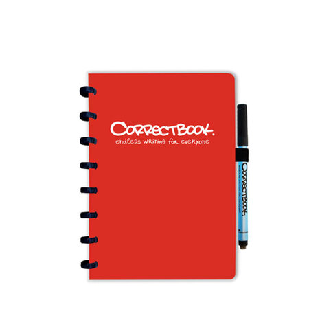 Correctbook A5 Horizon red blanco