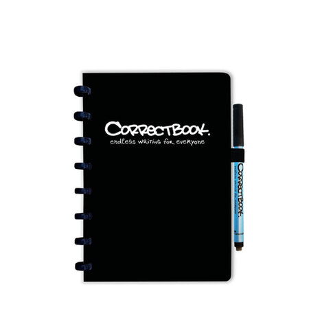 Correctbook A5 Ink black blanco