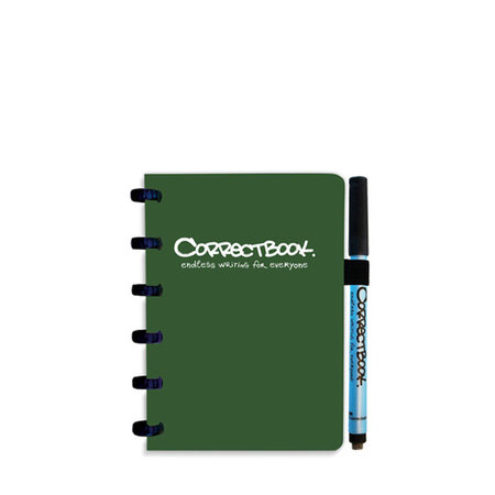 Correctbook A6 Forest green blanco