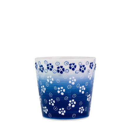 Bloempot oriental blue