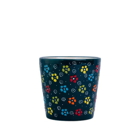 Bloempot big donker blauw