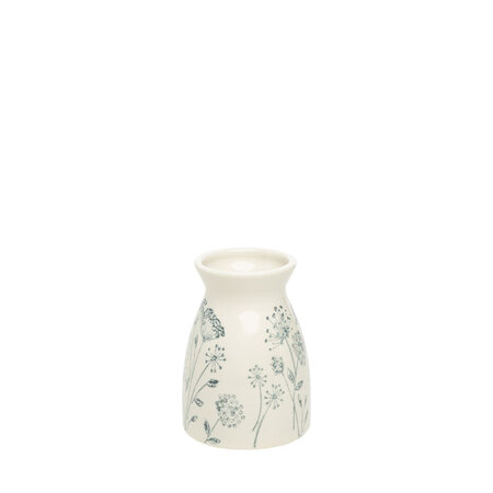 Vaas floral blue S keramiek