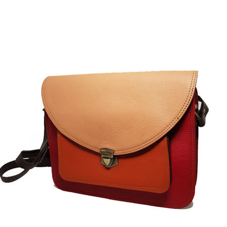 Tas leer oranje
