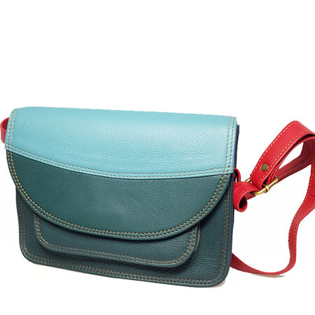 Tas leer groen