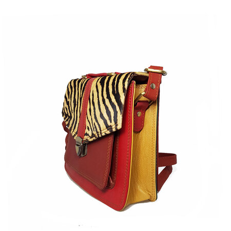 Tas leer rood tijger