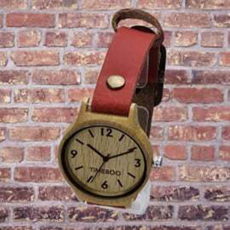 Horloge bamboe M terra