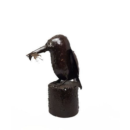 Ijsvogel paalkop