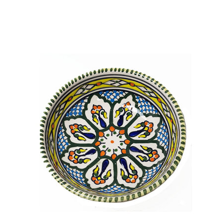 Schaal Dina geel groen 20 cm (nr.10)