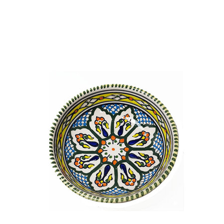 Schaal Dina geel groen 15 cm (nr.10)