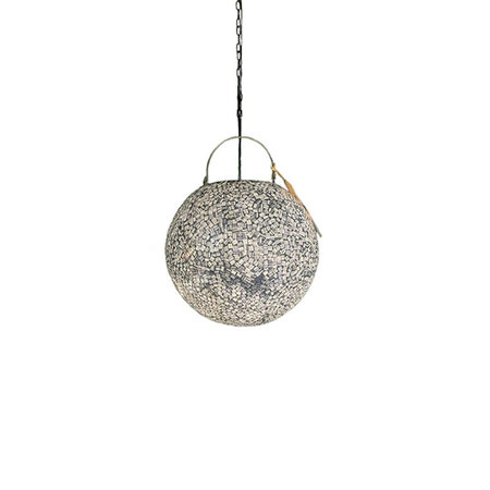 Mozaieklamp zwart 20 cm