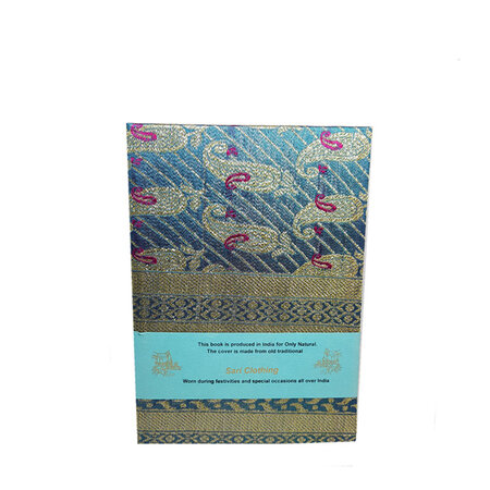 Sari notebook L groen goud (nr.8)